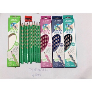 Bút chì định vị 2B- HB hộp 12 cây kèm chuốt