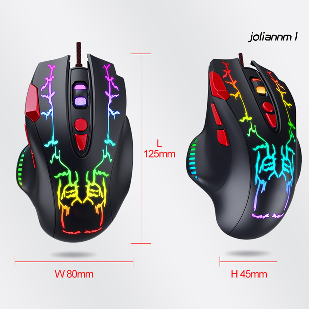 Chuột Quang Gaming Jolian G550 8-key 1000 / 1600 / 3200 / 6400dpi Rgb Có Dây | BigBuy360 - bigbuy360.vn