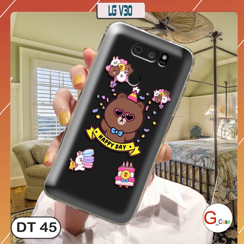 Ốp lưng dẻo LG V30  - in hình