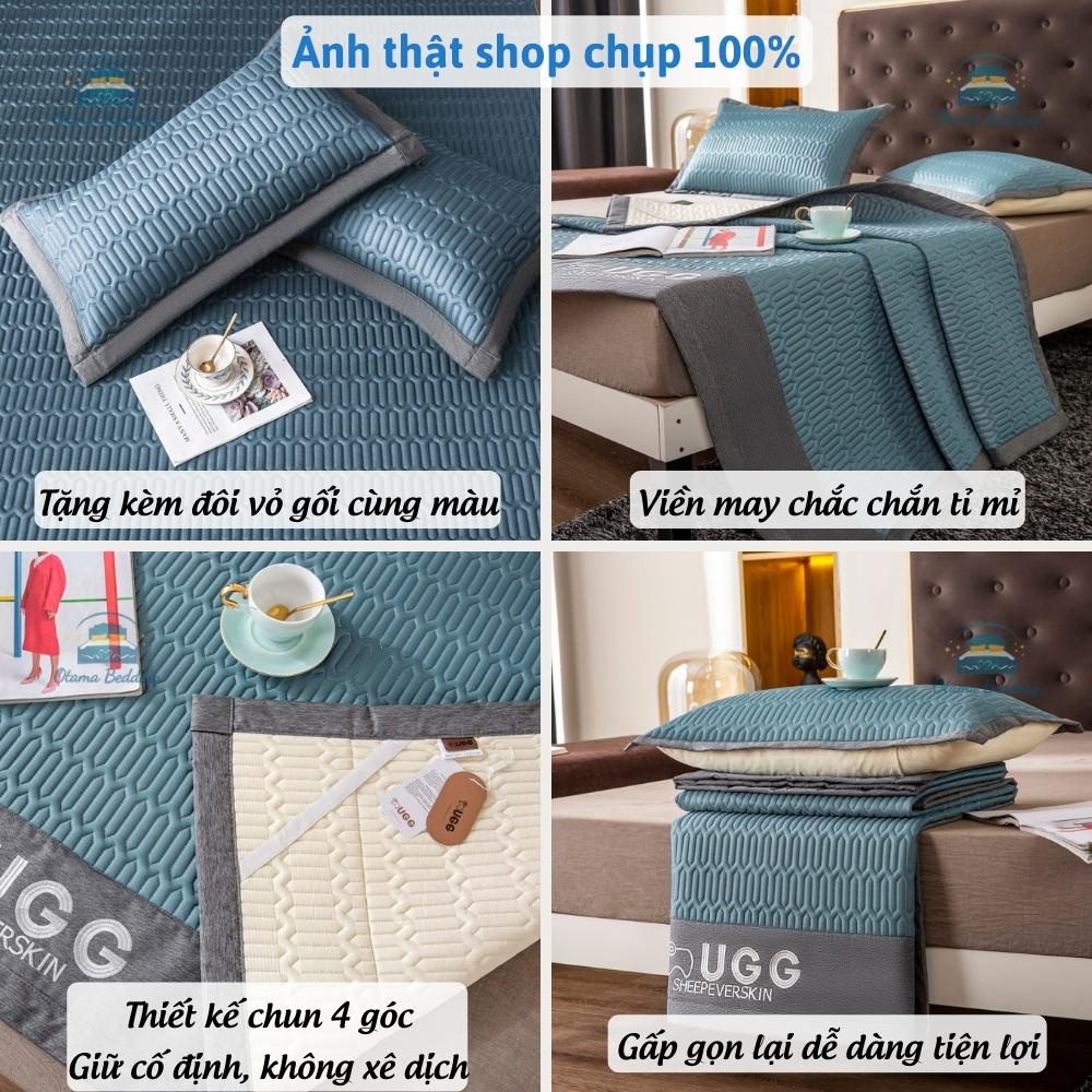 Chiếu điều hòa Tencel 5D cao cấp, Chiếu điều hòa cao su non UGG sang trọng - Otama Bedding