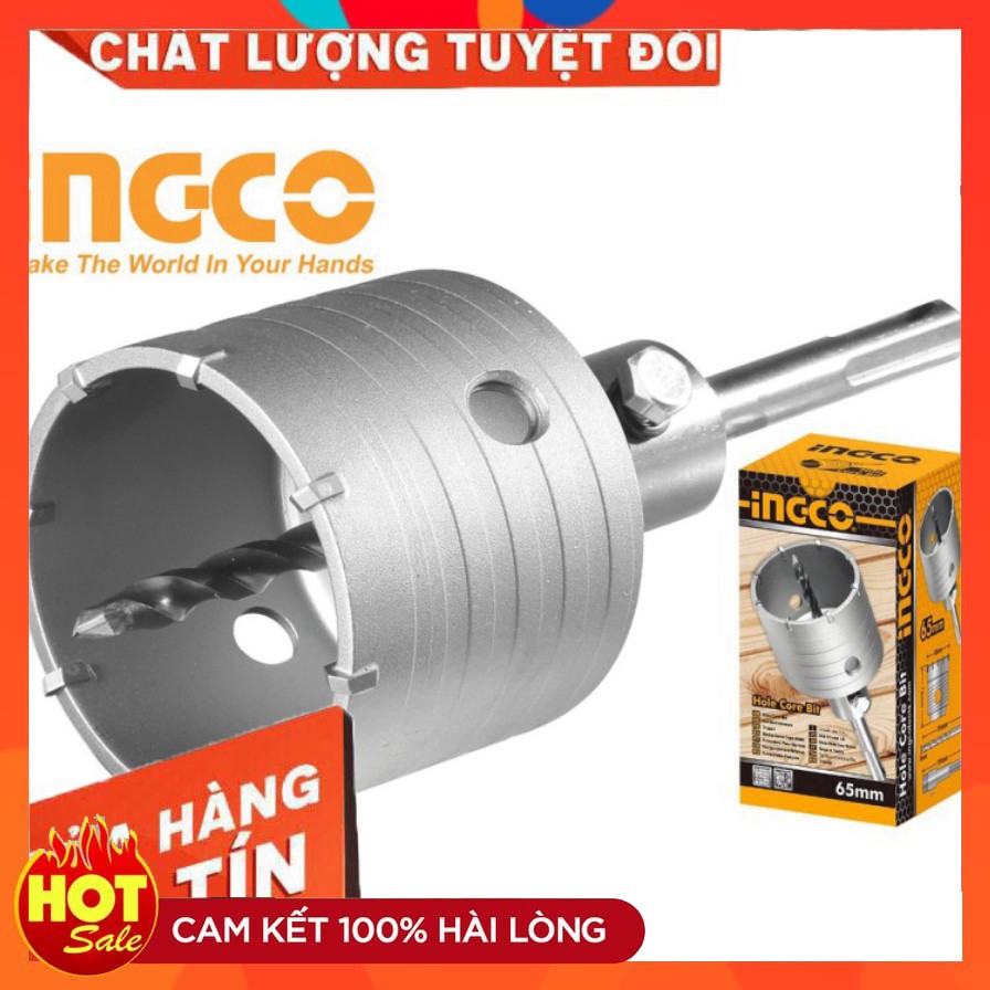 [chính hãng] Mũi khoan lỗ khoét lỗ tường bê tông 65mm Total TAC430651 Ingco HCB0651 nguyên zin nhé các bác [cam kết chất