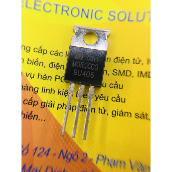 Transistor NPN cắm BU406 NPN 200V 7A TO-220 IC bán dẫn