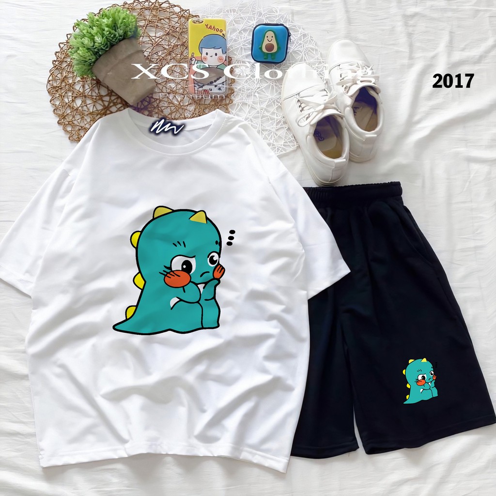 Đồ Bộ Hoạt Hình Unisex Dể thương – Aossi , Set Cartoon, Freesize, Thun Cotton, Nam Nữ Đều Mặc Được