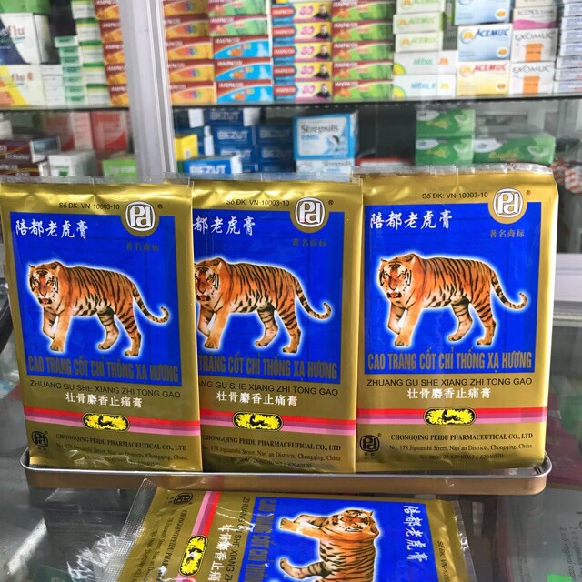 Combo 10 Bịch Cao Dán Con Cọp  Chăm Sóc Chấn Thương