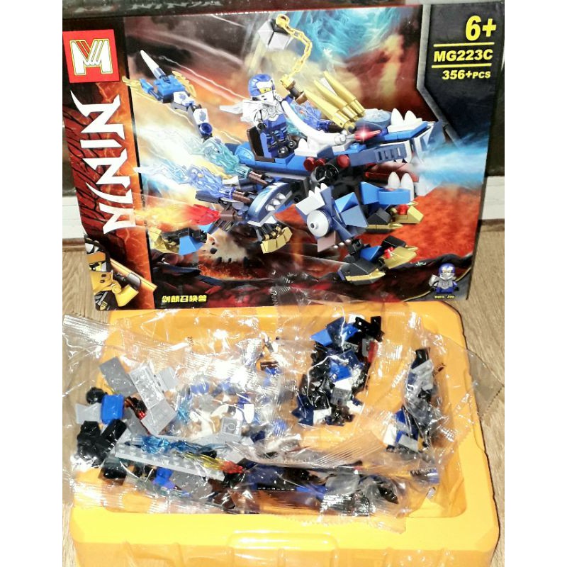 Lắp ráp 1 hộp LegoNinja MG223 Cưỡi Quái Thú Kỳ Lân có trên 296 chi tiết bằng nhựa