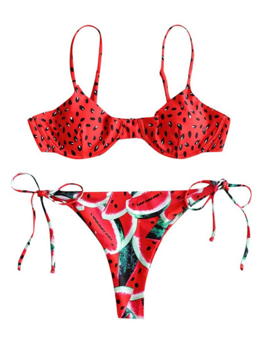 Set Đồ Tắm In Họa Tiết Phong Cách Âu Mỹ Quyến Rũ Dành Cho Nữ | BigBuy360 - bigbuy360.vn