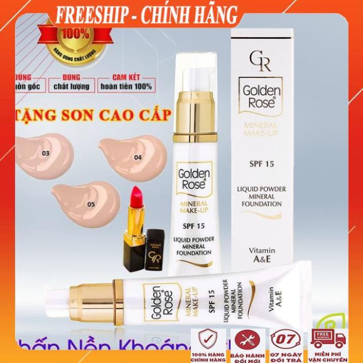 [ Chính hãng - MUA 1 TẶNG 1 ] Kem nền bb khoáng chất che khuyết điểm hoàn hảo/ Kem nền cho da dầu mụn golden rose