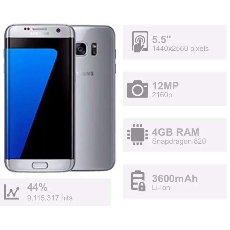 [RẺ VÔ ĐỊCH] điện thoại samsung Galaxy S7 EDge (màn hình Cong) 2sim 32G ram 4G mới CHÍNH HÃNG | BigBuy360 - bigbuy360.vn