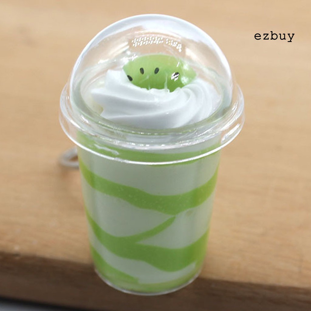 Móc Chìa Khóa Hình Ly Kem Bằng Silicone