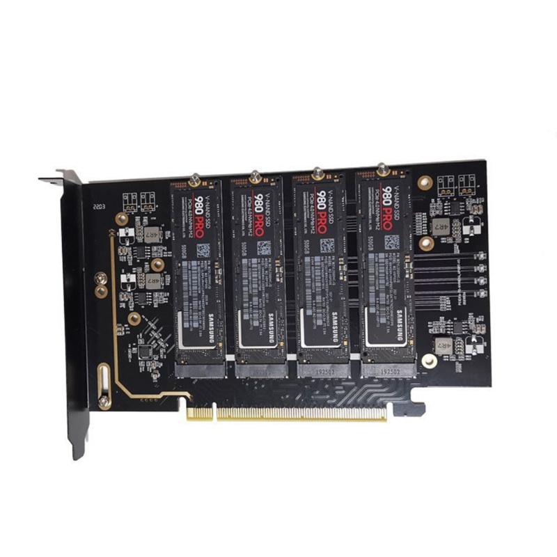 Card Mở Rộng 4 Cổng PCIE X16 Sang M.2 NVME Chất Lượng Cao