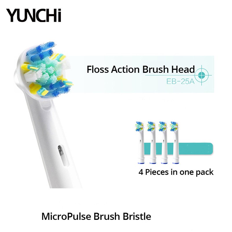 Set 4 đầu bàn chải đánh răng điện Oral-B thay thế tiện dụng cho EB17/ 18/ 20/ 25