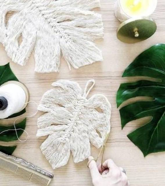 Macrame Monstera Leaf | BigBuy360 - bigbuy360.vn