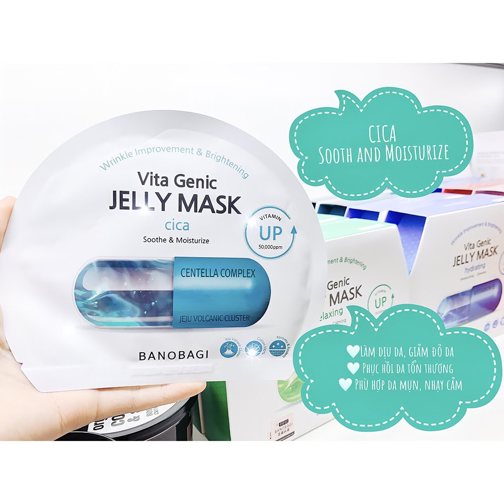 Mặt Nạ Giấy Banobagi Bổ Sung Vitamin Vita Genic Jelly Mask Hàn Quốc - NEDEVI Chính Hãng