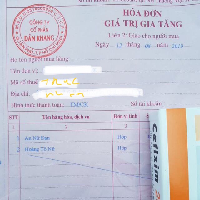 Hoàng tố nữ viên uống khí hư huyết trắng cho nữ giới .... hộp 60 viên