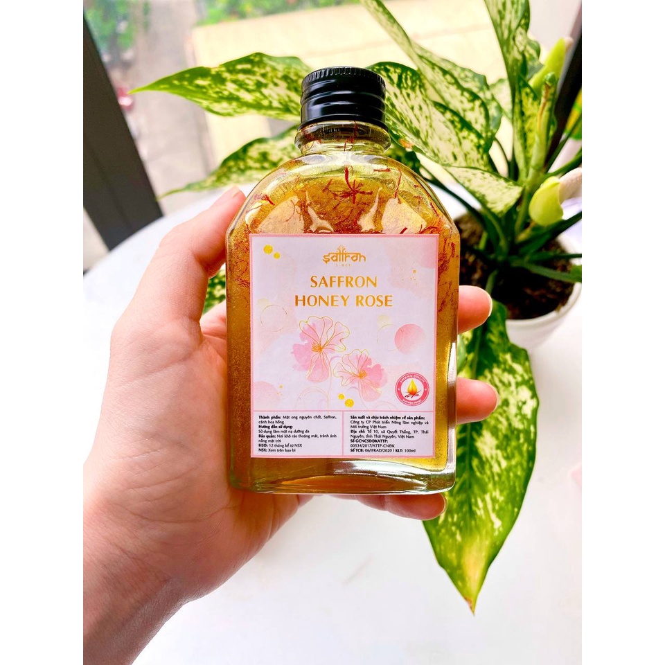 Set quà Saffron ngâm mật ong 130gr thương hiệu Saffron Việt Nam