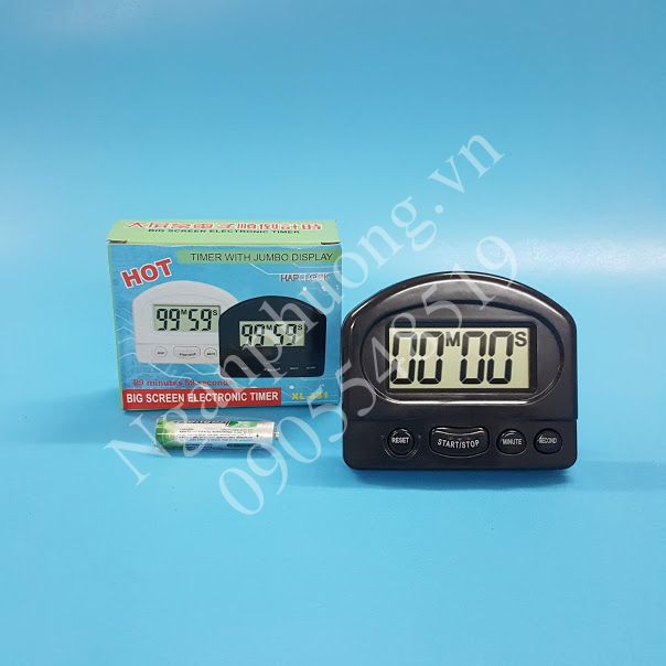 Đồng hồ bấm giờ điện tử mini – Có chế độ đếm ngược Hap Clock
