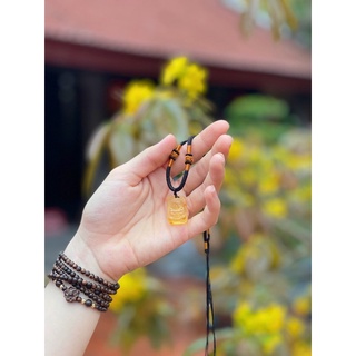 Vòng cổ Hổ Phách Mặt Phật