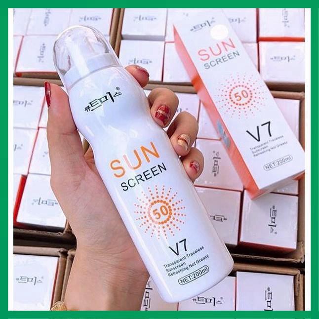 [Ảnh Thật] Xịt Chống Nắng v7 Sunscreen V7  238ml Hàn Quốc Chính Hãng