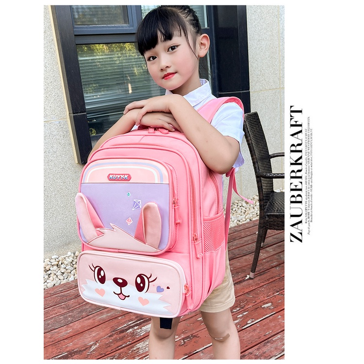 Balo trẻ em chống gù an toàn cho bé đi học tiểu học chính hãng Bibobaby 201