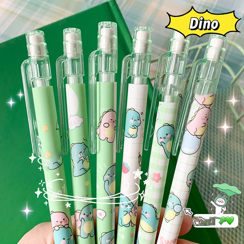 Bút Chì Bấm Hình Khủng Long Nhỏ Dễ Thương