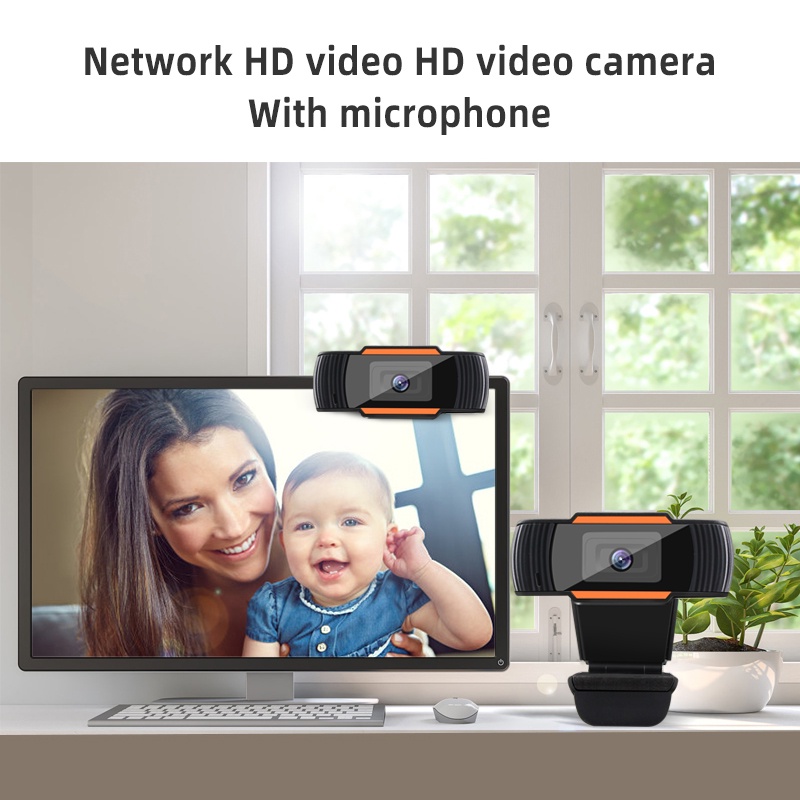 Webcam Full Hd 1080p Tích Hợp Micro Cắm Usb Cho Máy Tính Để Bàn