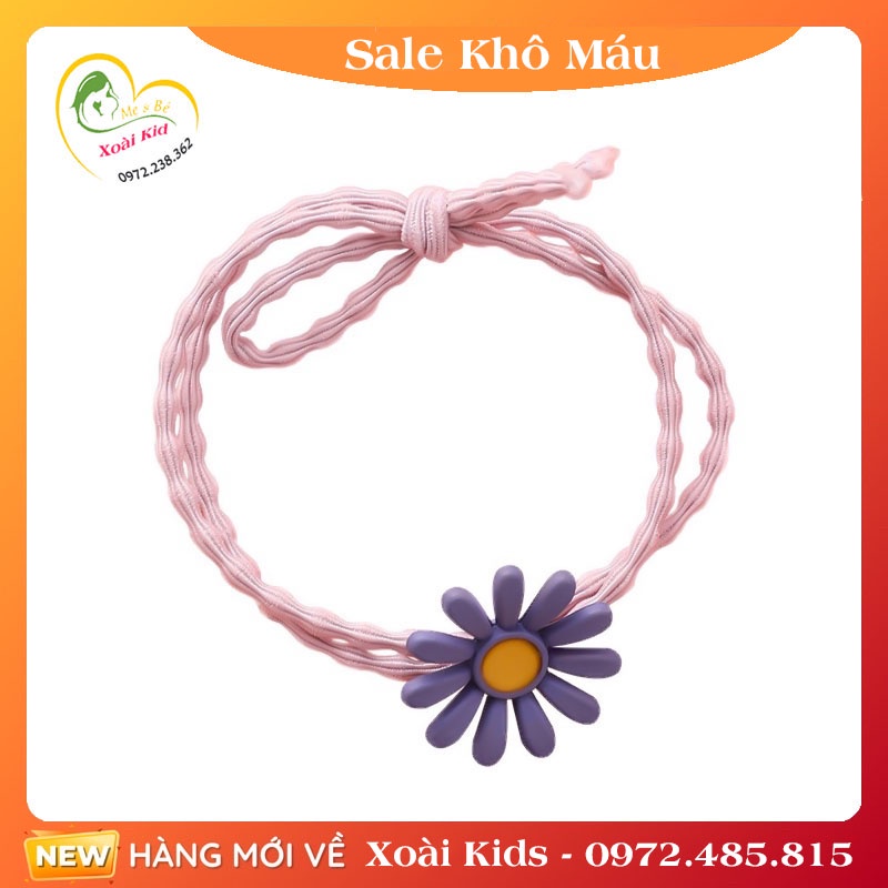 Y.Dây Buộc Tóc, Cột Tóc Hình Hoa Cúc Sang Xịn Mịn