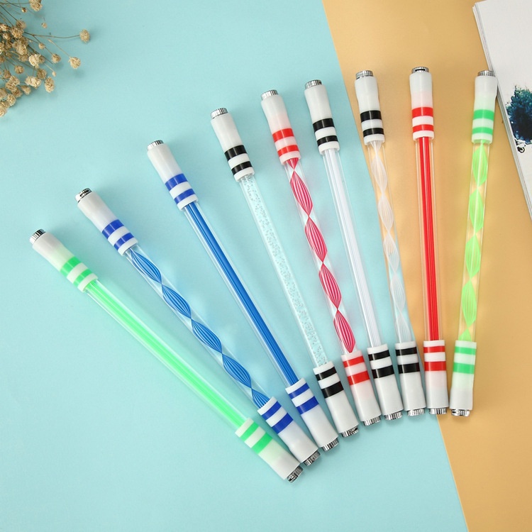 Bút Bi Xoay 0.5mm Gắn Đèn LED Phát Sáng Giảm Căng Thẳng Cho Người Lớn/Trẻ Em