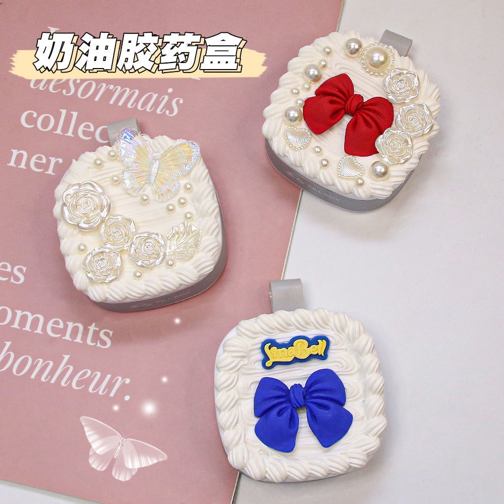 Hộp Đựng Thuốc Mini Chống Ẩm Tự Làm Họa Tiết Hoạt Hình Dễ Thương