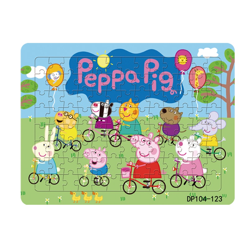 Bộ Đồ Chơi Xếp Hình Công Chúa Nhỏ 3 + Gồm 104 Mảnh Ghép Đáy Giáo Dục Sớm Cho Bé