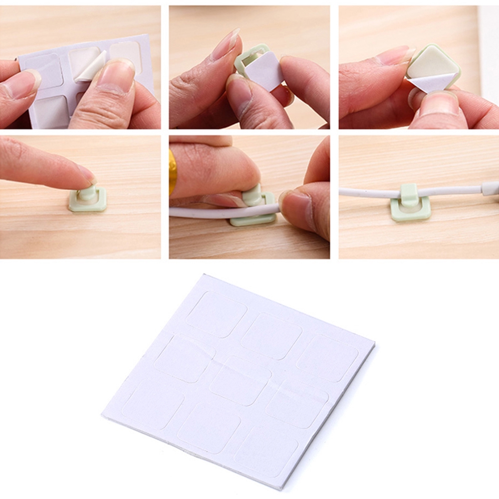 18 Kẹp Nhựa Abs Cố Định Dây Cáp Gọn Gàng