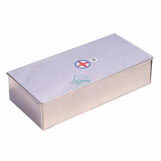 Hộp inox chữ nhật cao cấp số 2 lớn 23x11x5cm