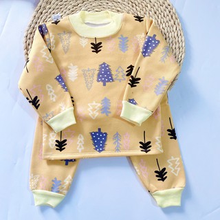 BỘ NỈ BÔNG CỔ CHUI CHO BÉ (5-14.5KG)