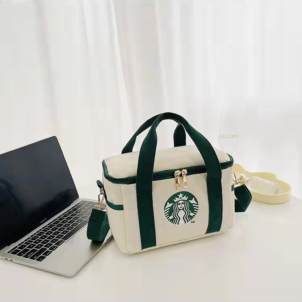 Túi Xách Starbucks Dày Dặn Siêu Nhẹ Kích Cỡ Lớn Tiện Dụng