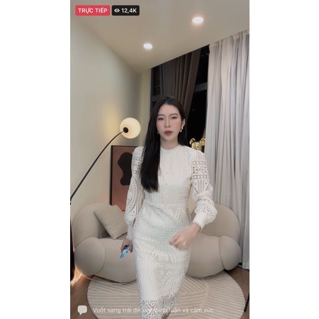 🌺 Đầm ren siêu phẩm Loan Lâm/ size L🌺