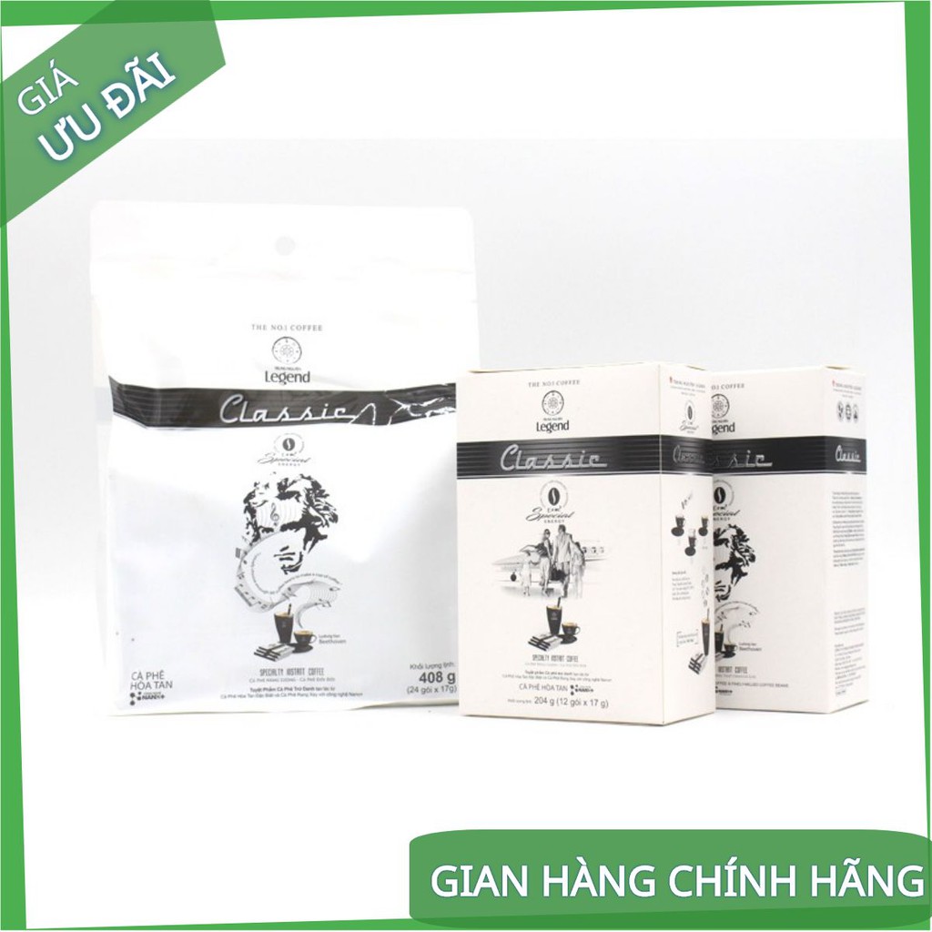 [Chính hãng] Cà phê Trung Nguyên Legend Classic - Hộp 12 gói / Bịch 24 gói