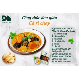Gói gia vị natural gia vị nấu cà ri chay