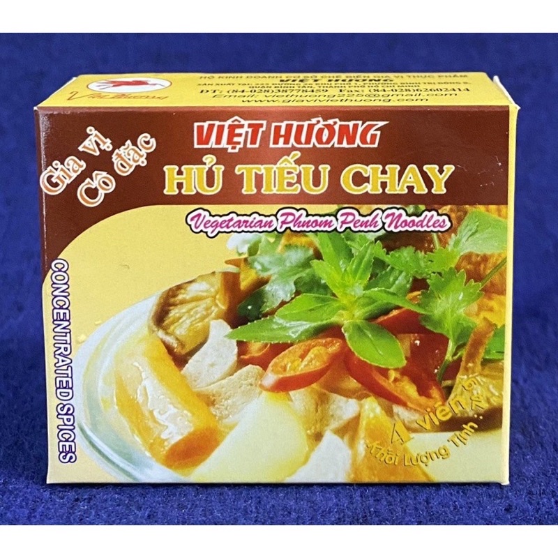 Viên Gia vị Hủ Tiếu Chay Việt Hương (1 hộp 4 viên)
