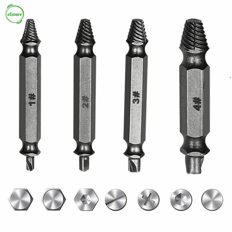 Bộ dụng cụ mũi khoan hai đầu dùng để tháo dỡ bu lông ốc vít bị hư hại