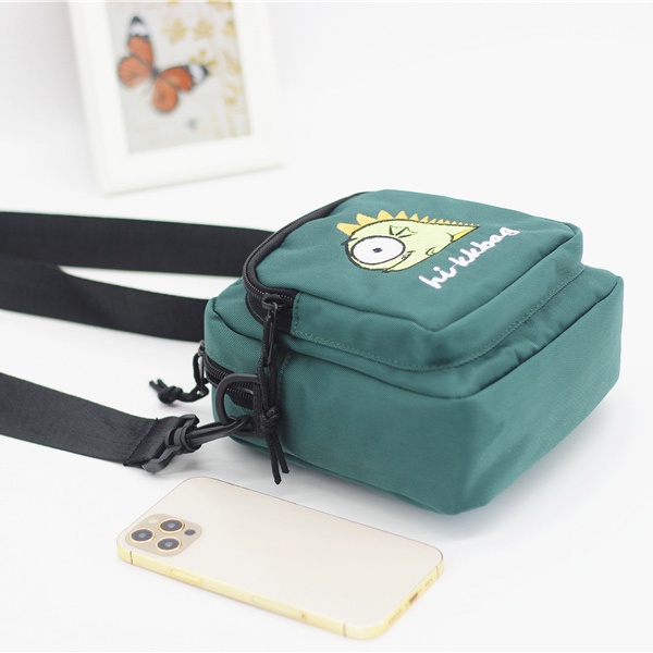 Túi Vải Đeo Vai Mini Đựng Điện Thoại / Chìa Khóa Phong Cách Thời Trang Unisex 2024 Mới