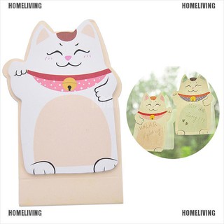 Giấy ghi chú hình mèo may mắn