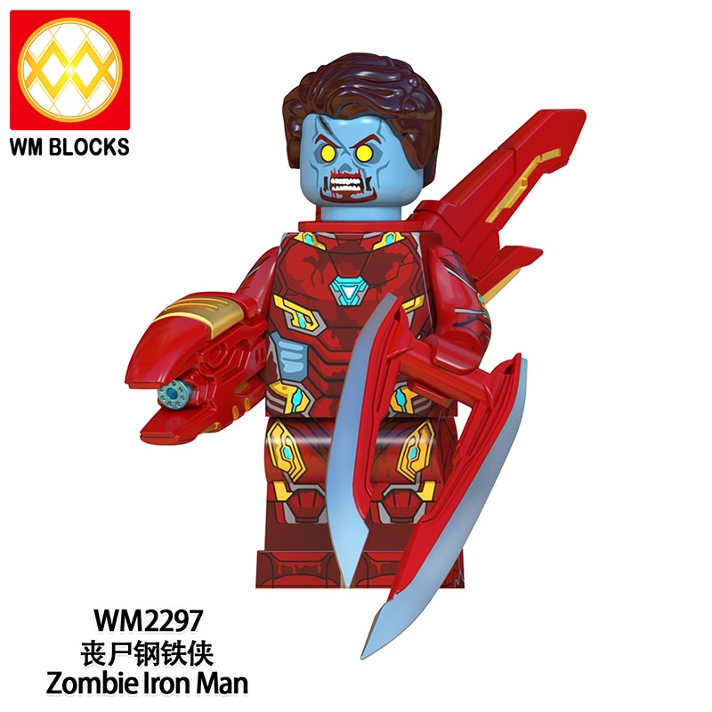 Minifigures Mẫu Nhân Vật  DC MCU Người Nhện Spiderman Thor Thanos Phiên Bản Zombie WM6132