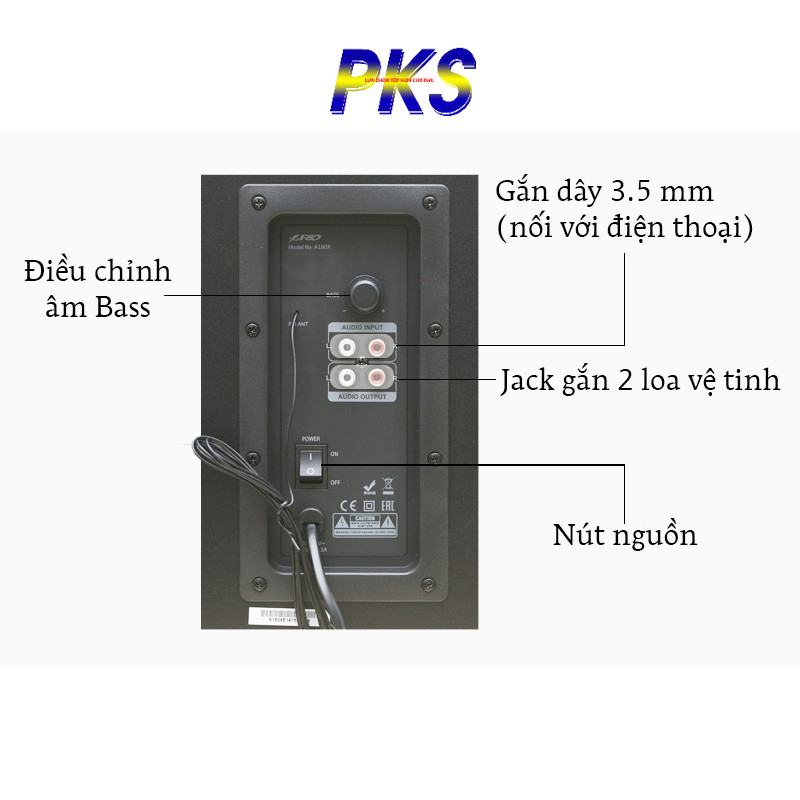 Loa Vi Tính Bluetooth loa không dây cao cấp chính hãng Fenda A180X công suất 42W siêu trầm