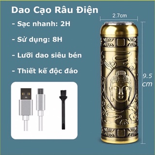 máy cạo râu mini cầm tay dành cho nam❤️ FREE SHIP ❤️kèm sạc pin và chổi vệ sinh chất liệu hợp kim siêu bền