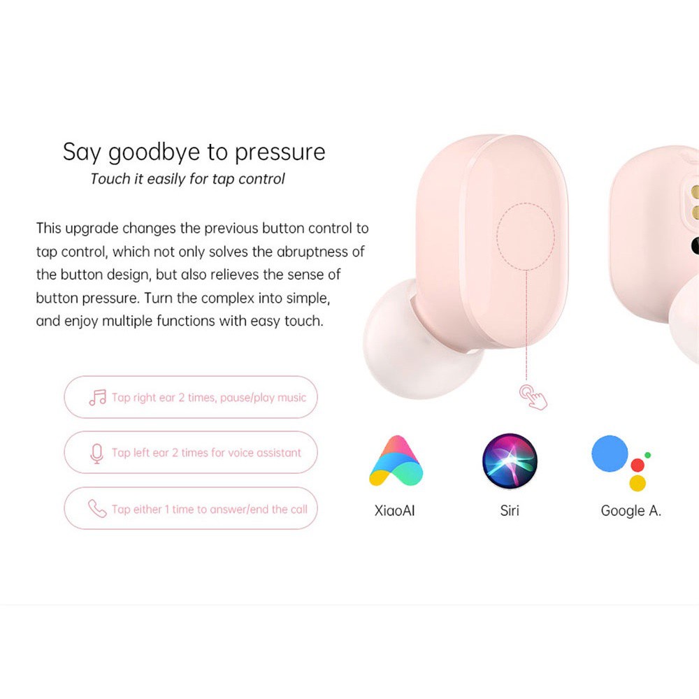 Tai Nghe Chơi Game Airdots Pro 3 Xiaomi Airdots S Tws Redmi Airdots Pro3 Kết Nối Bluetooth 5.0 Kèm Mic