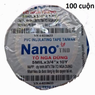 Rẻ vô địch Combo 1 cây = 10 cuộn băng dính cách điện NANO 10Y hàng chuẩn