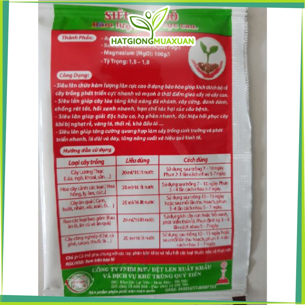 [SIEURE] Siêu lân đỏ gói 20ml hàng đẹp, phân phối chuyên nghiệp.