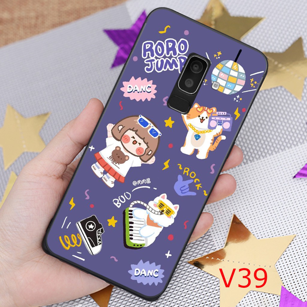 [ FREESHIP 50K ] Ốp Samsung j8 - Samsung A6 Plus in hình RORO JUMP siêu cute