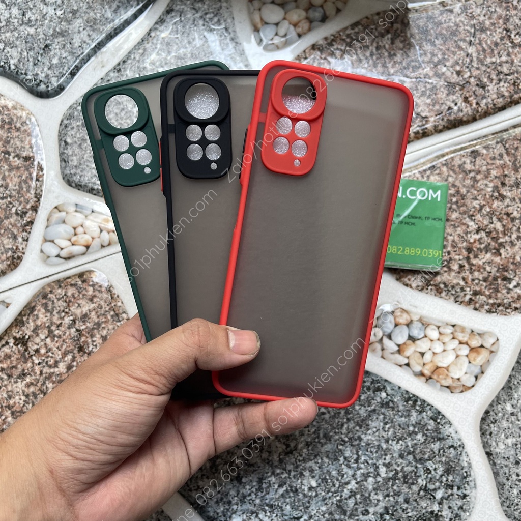Ốp lưng Xiaomi Redmi note 11s 4G (bản việt nam) (dùng được note 11 4g) lưng nhám viền màu bảo vệ camera