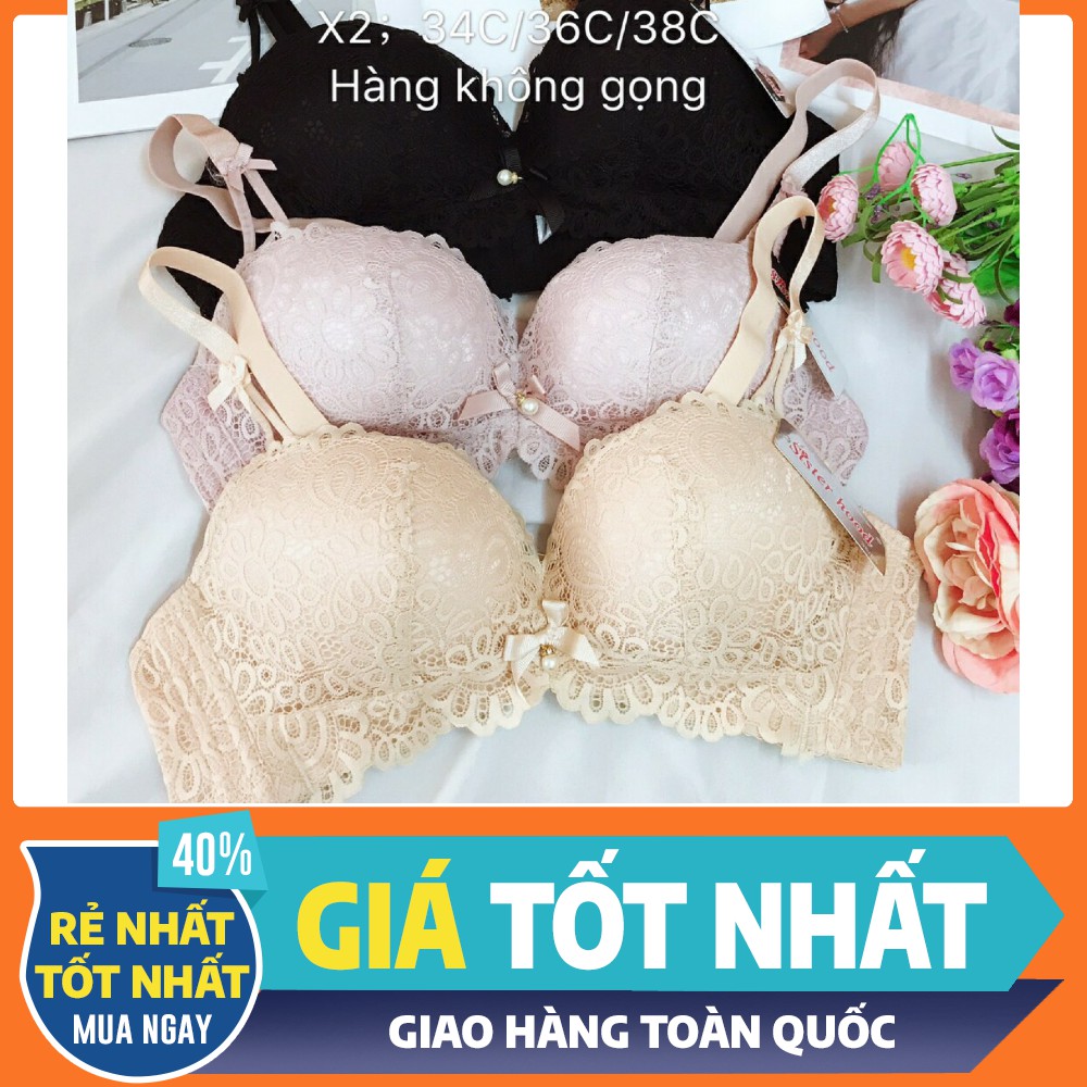 Áo lót nữ Áo lót thái X2  Hàng không gọng, Đệm mỏng, ôm sát ngực tạo khe.