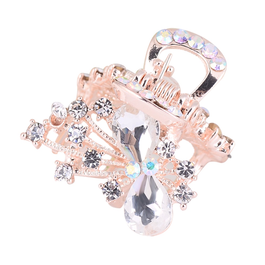 Kẹp tóc hình nơ đính đá nhân tạo lấp lánh